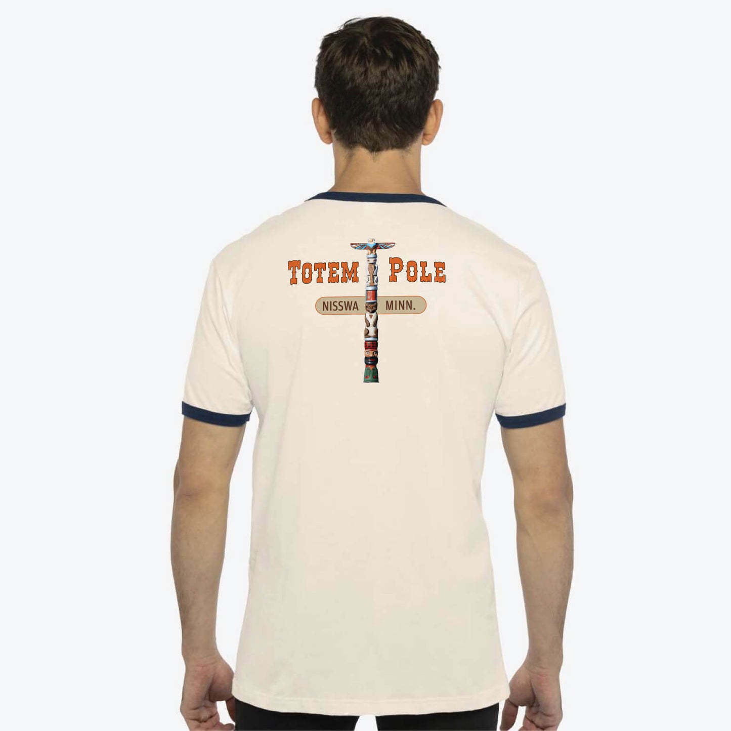 Nisswa Totem Pole Ringer T-Shirt Unisex Next Level 3604