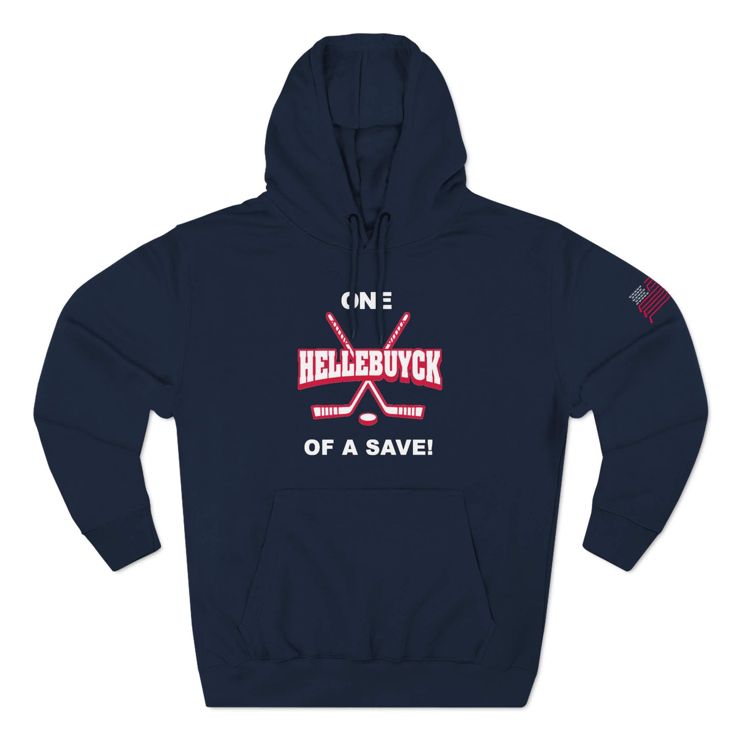 USA Olympic Hockey Inspired Navy Hoodie One Hellebuyck of a Save!