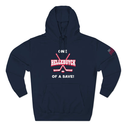 USA Olympic Hockey Inspired Navy Hoodie One Hellebuyck of a Save!