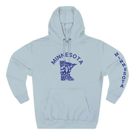 Minnesota Blue Edition Blue Mist Unisex premium mid-weight hoodie