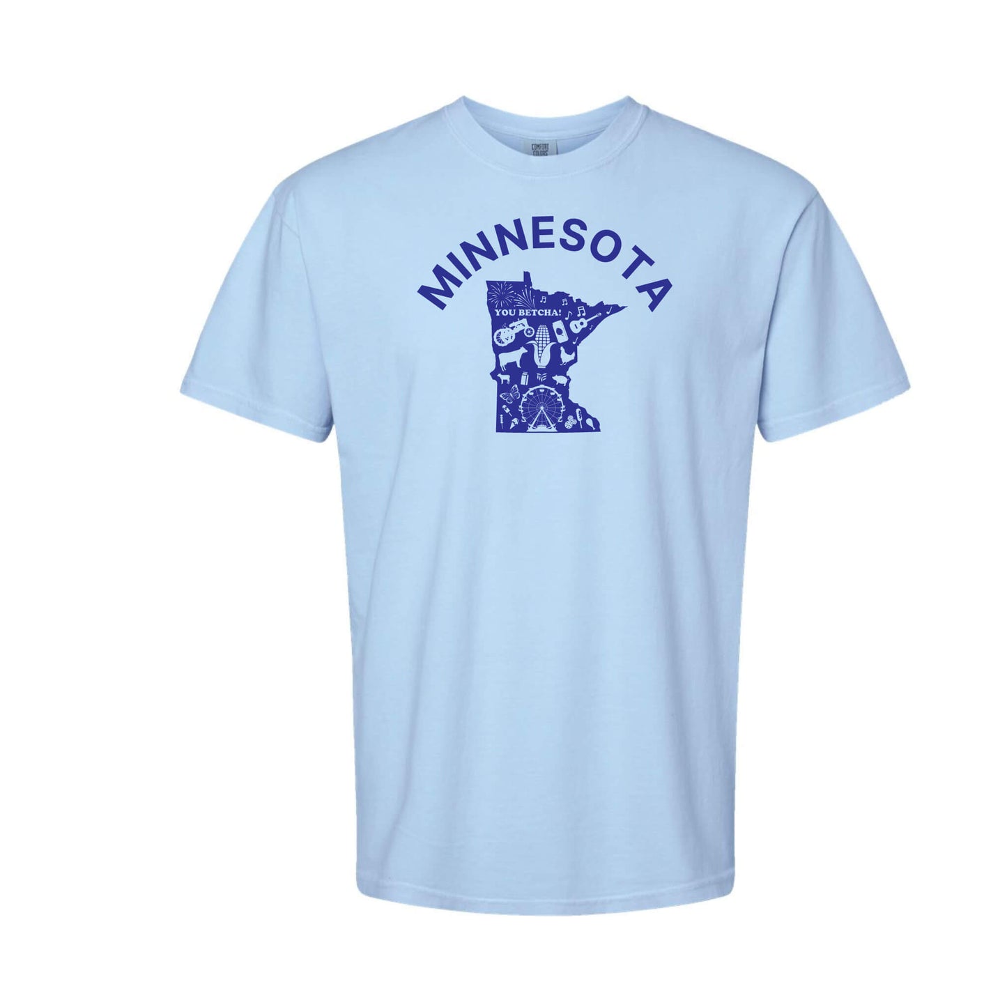 Minnesota Blue Edition Hydrangea Unisex Comfort Colors 1717 T-Shirt