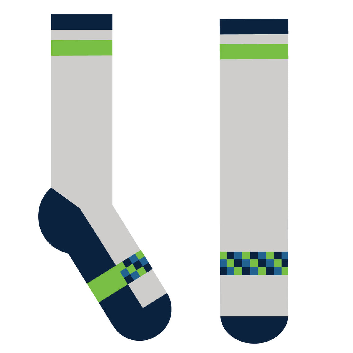 Minnesota Timberwolf Inspired Crew Socks