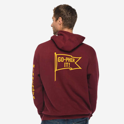 Minnesota Go-pher it! Graphic Hoodie in Maroon