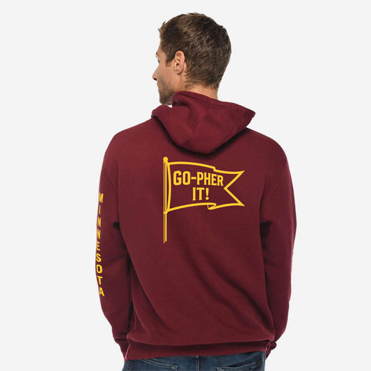 Minnesota Go-pher it! Graphic Hoodie in Maroon