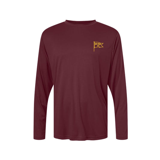 Go-pher it! SPF Long Sleeve Performance LS Tee - Maroon