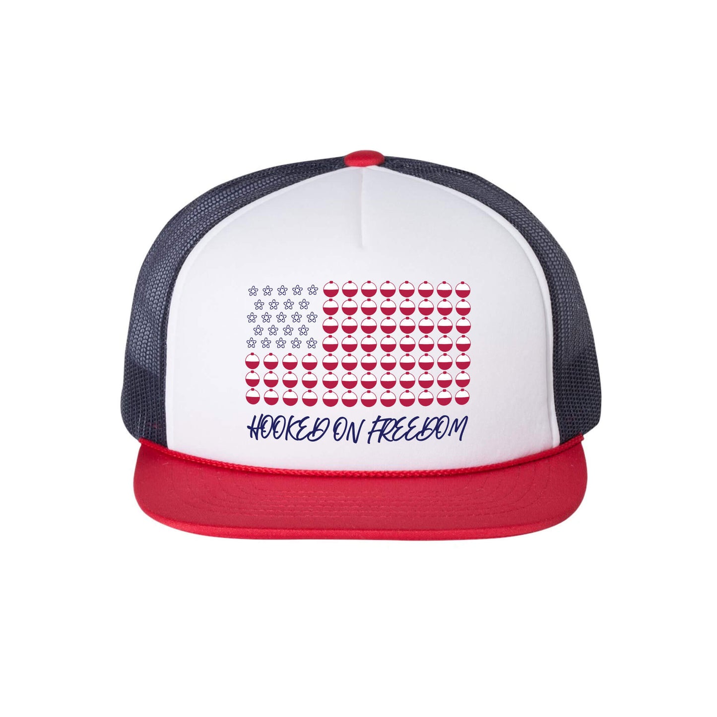 Hooked on Freedom on Richardson Foam Trucker Hat