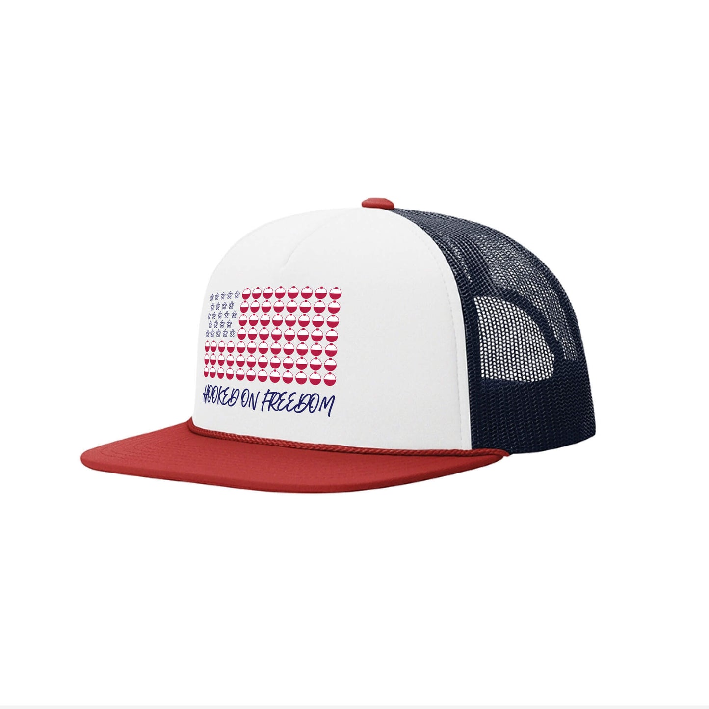 Hooked on Freedom on Richardson Foam Trucker Hat