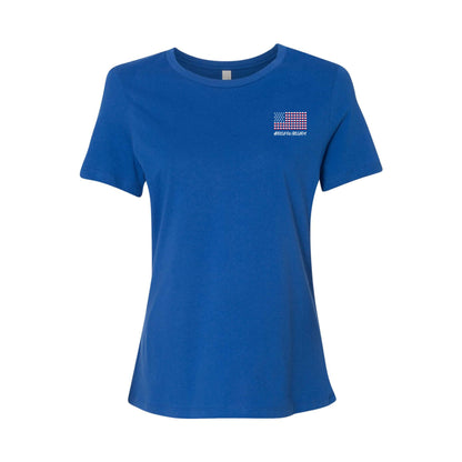 4th of July Fishing Tee - Hooked On Freedom Bobber Fishing Shirt (Women's)