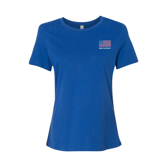 4th of July Fishing Tee - Hooked On Freedom Bobber Fishing Shirt (Women's)
