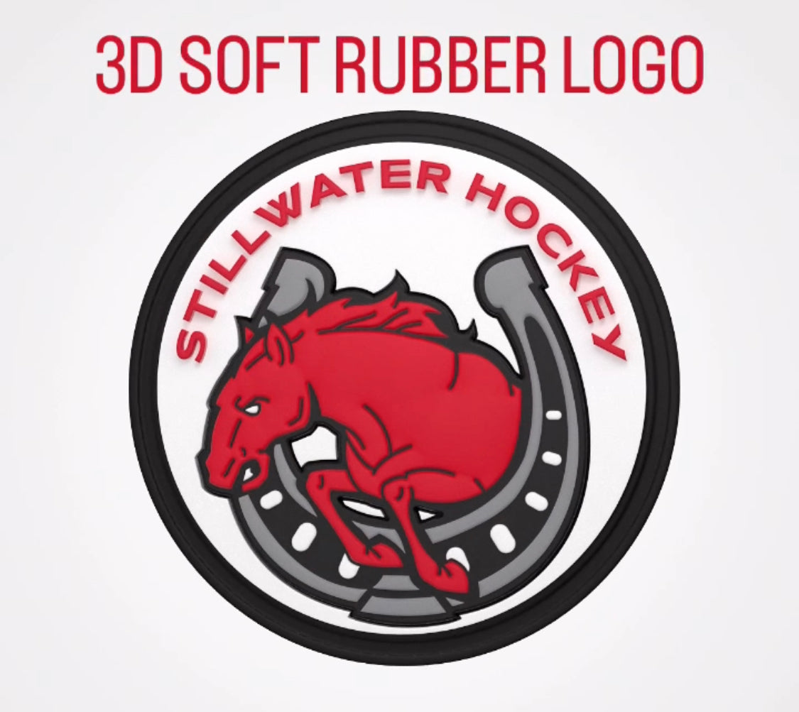 Load video: Stillwater Boys Hockey Rubber Logo Patch