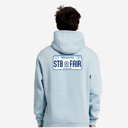 State Fair "ST8 FAIR" Edition Blue Mist Unisex premium mid-weight hoodie