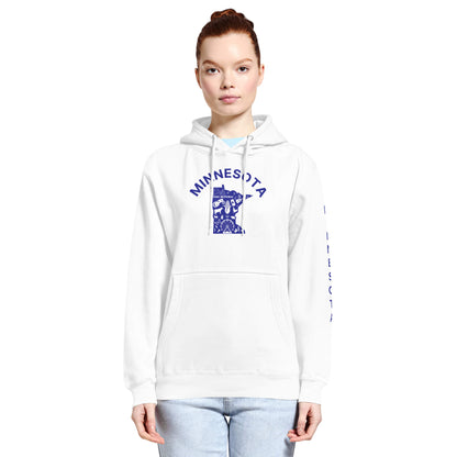 Minnesota State outline Unisex premium mid-weight hoodie