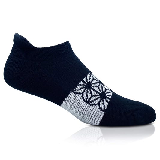 Modern Envy Apparel Black and White ankle sock side view